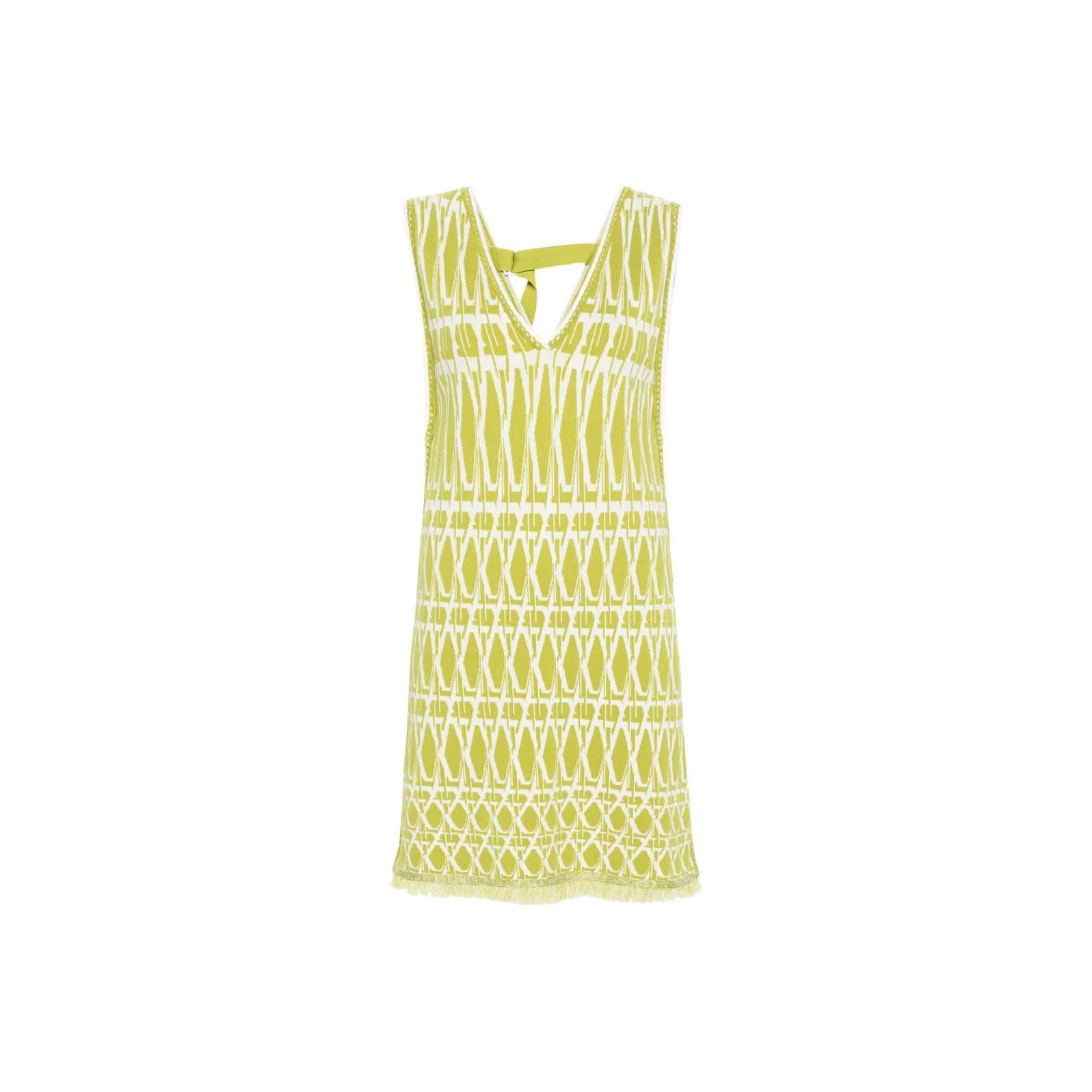 DVF Diane Von Furstenberg SS24 Sleeveless Dress Women's Green