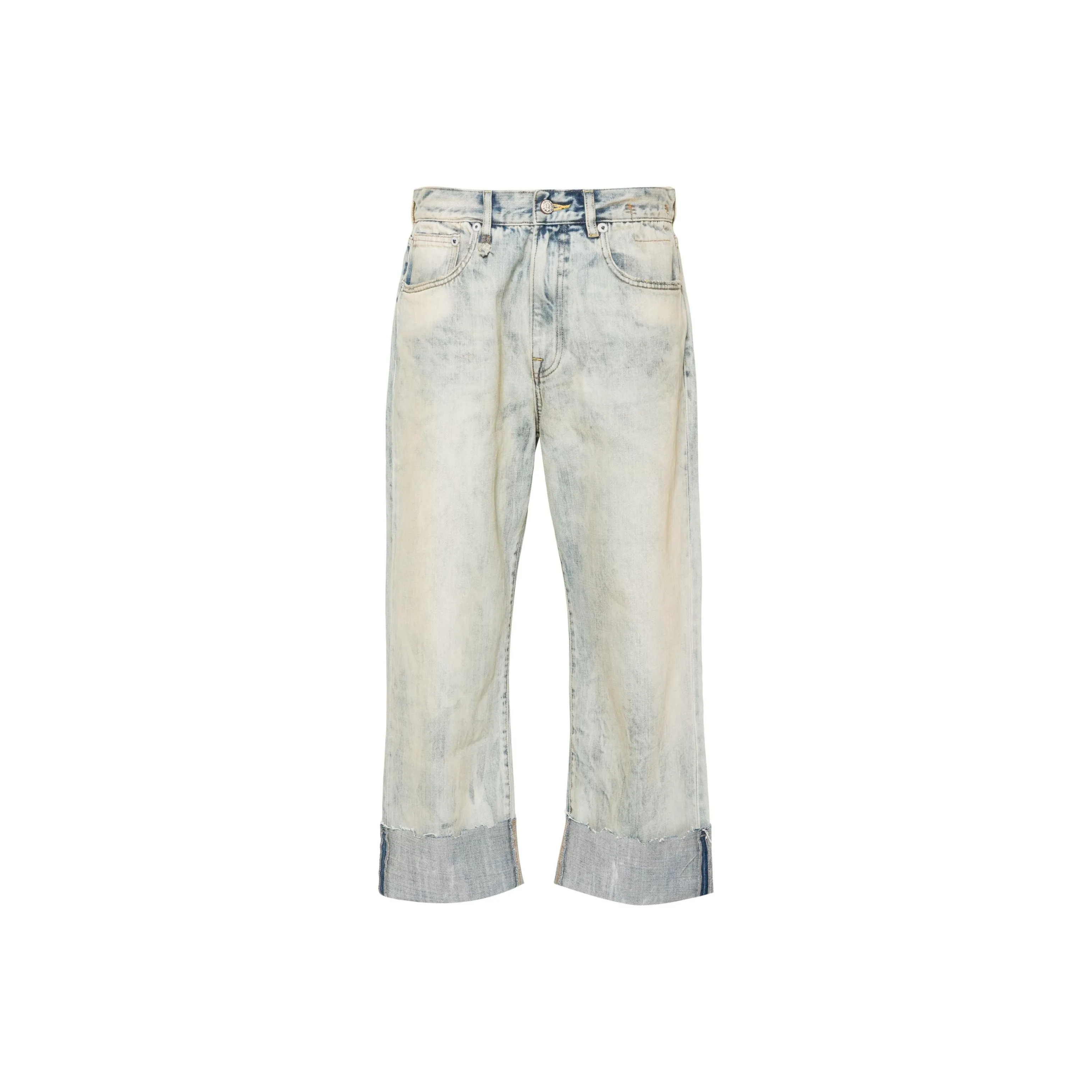 R13 Cuffed Boyfriend Jeans
