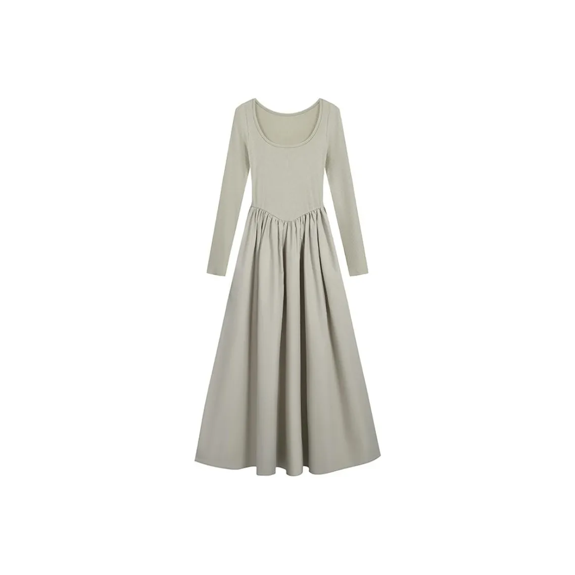 PLAY BUSH Длинное платье с длинными рукавами женское