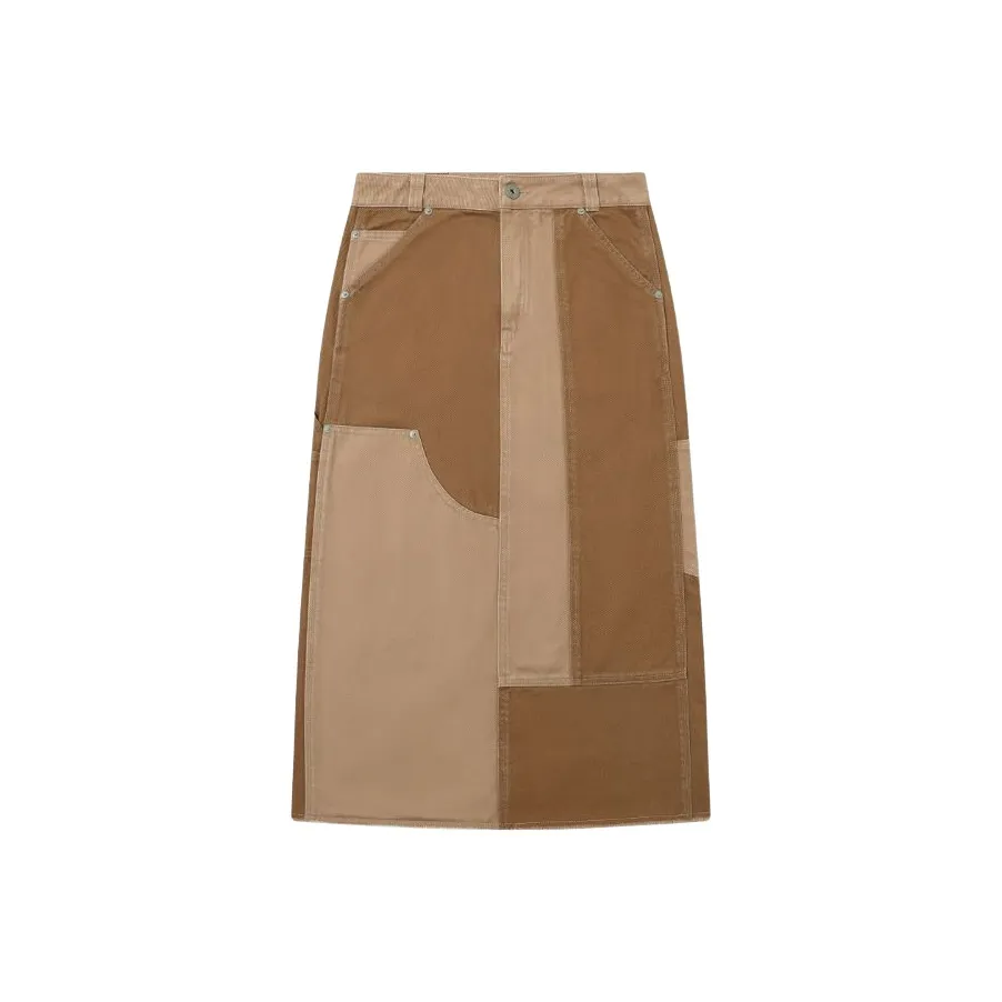 JOYRICH Саржа Панель A Линия Деним Длинный Юбка Летняя Юбка Женская