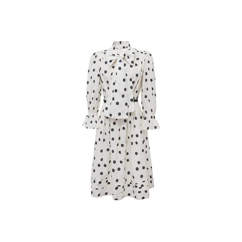 D'zzit Белое Женское Длинное Платье с Рукавами