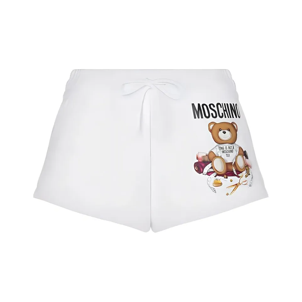 MOSCHINO Повседневные шорты Женские Белые