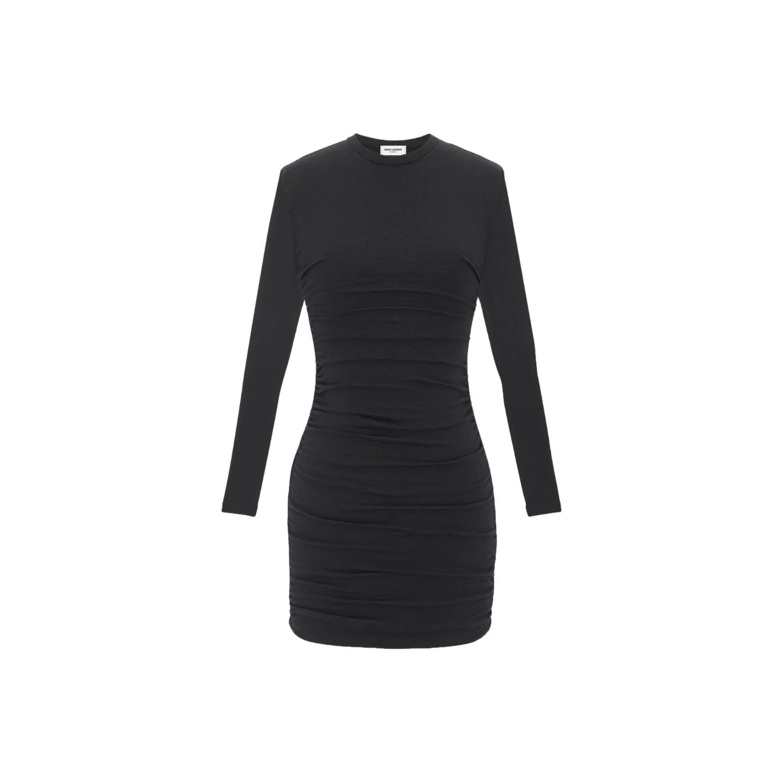 SAINT LAURENT Draped design Wool Dress