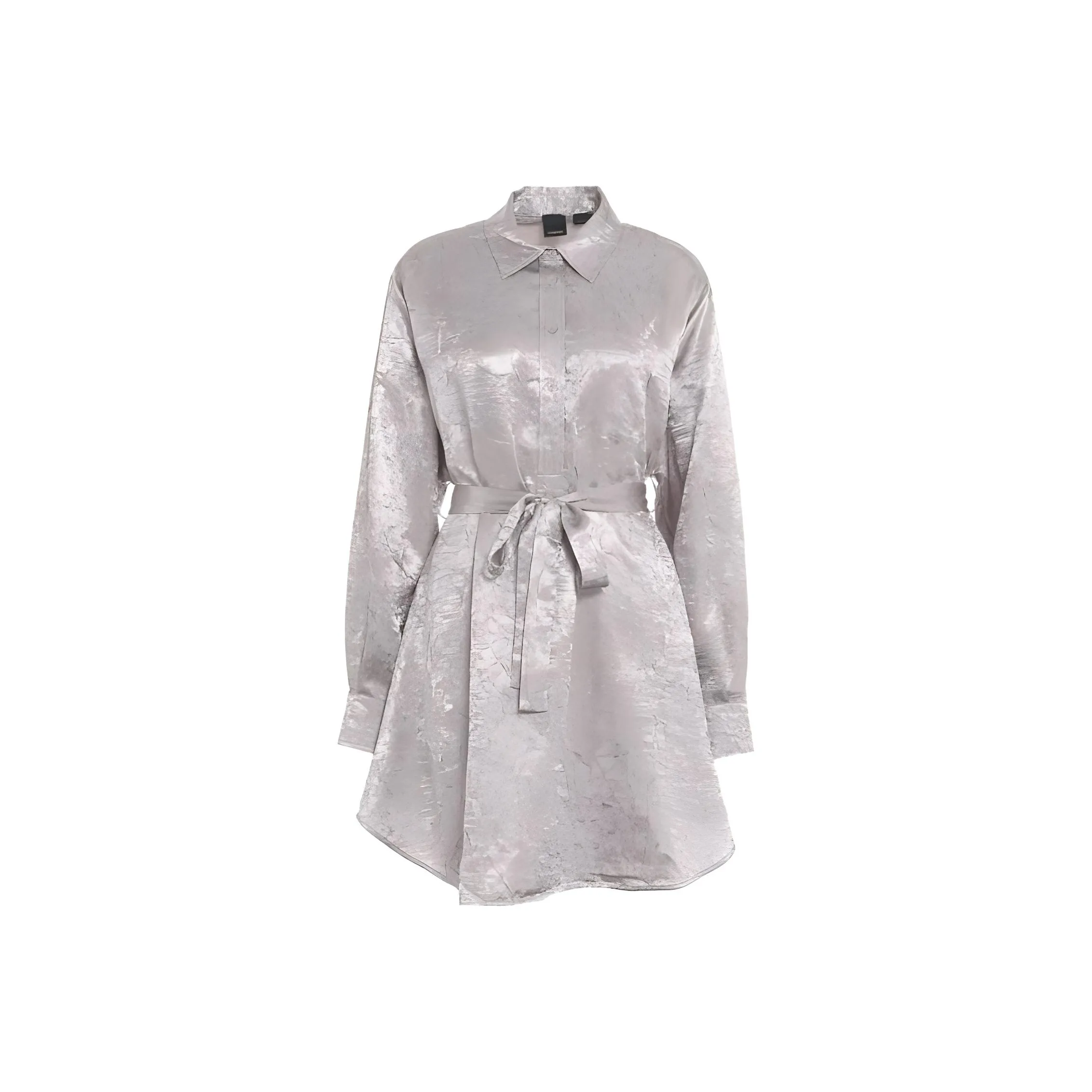 PINKO Belted Satin Mini Dress