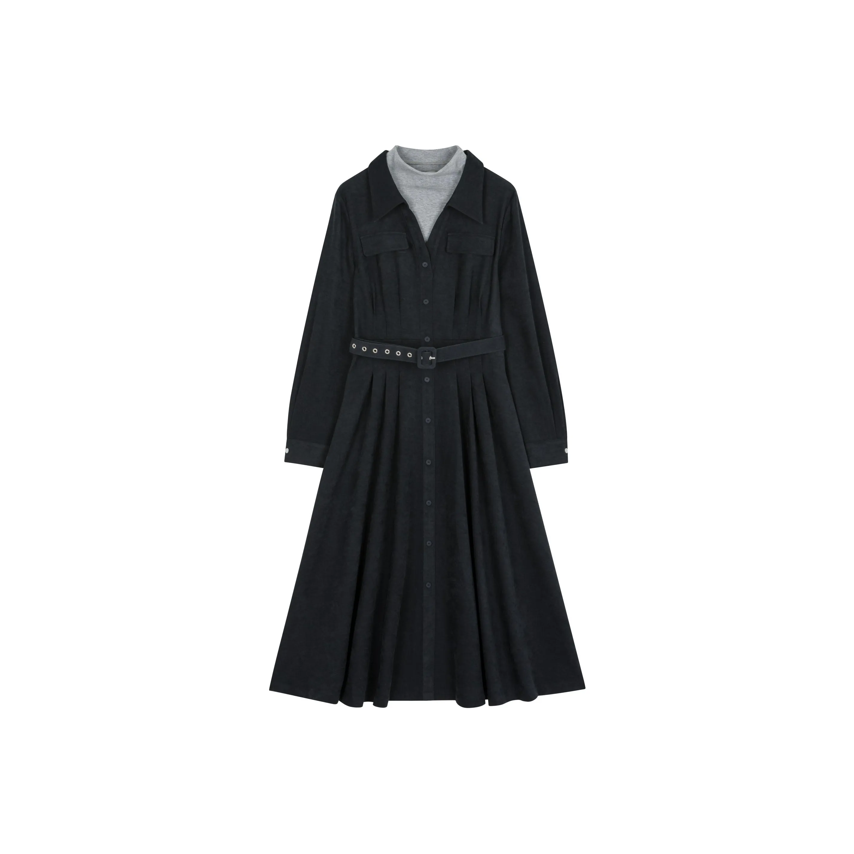 XWI Long Sleeved Dress Women's Navy Blue