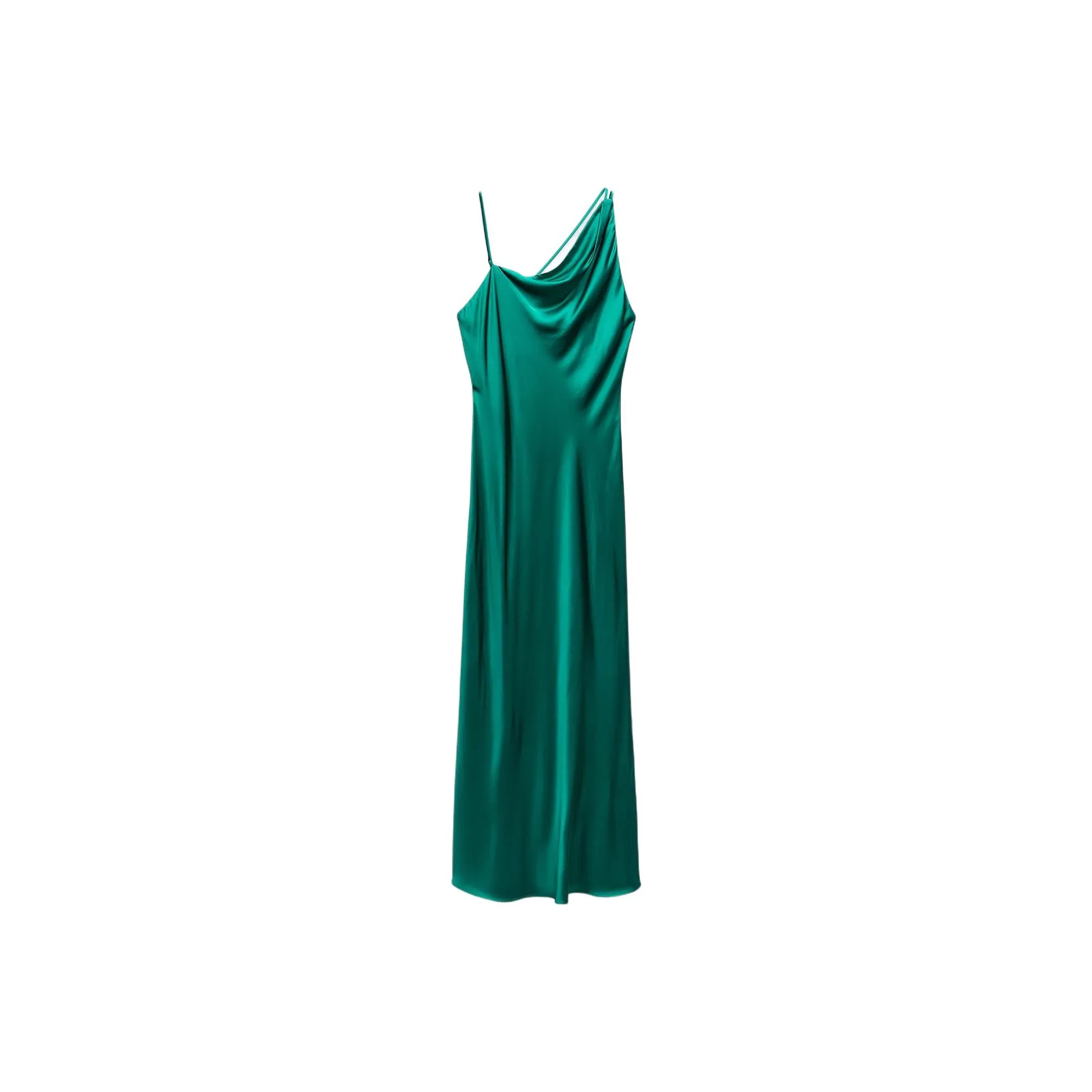 ZARA Slip Dresses Women's Emerald