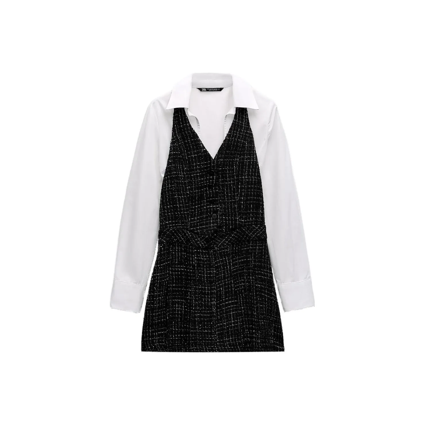 ZARA Long Sleeved Dresses Women's Black
