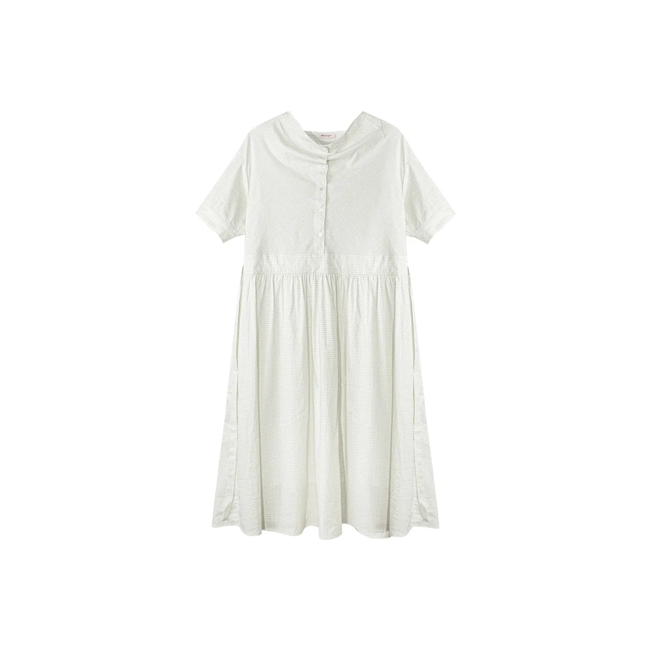 BOTANIQUE Короткий рукав платье женское светло-синий белый