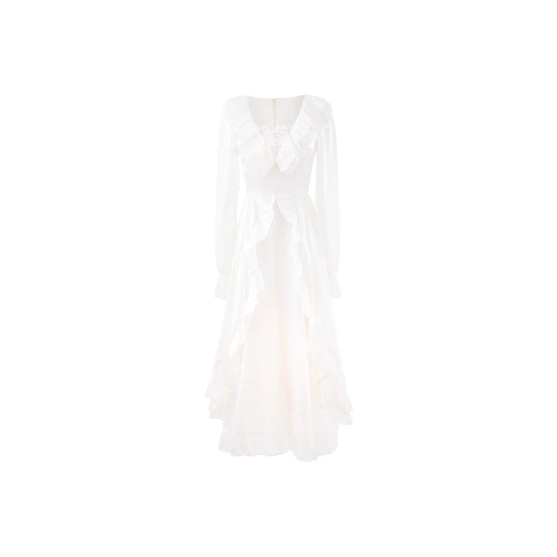 Blovelan Длинное платье с длинными рукавами женское