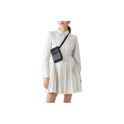 MOUSSY Женские Платья с Длинным Рукавом