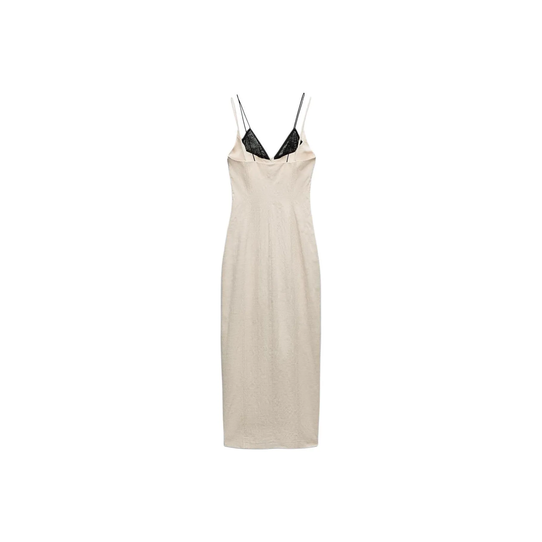 ZARA Slip Dresses Women's Raw White