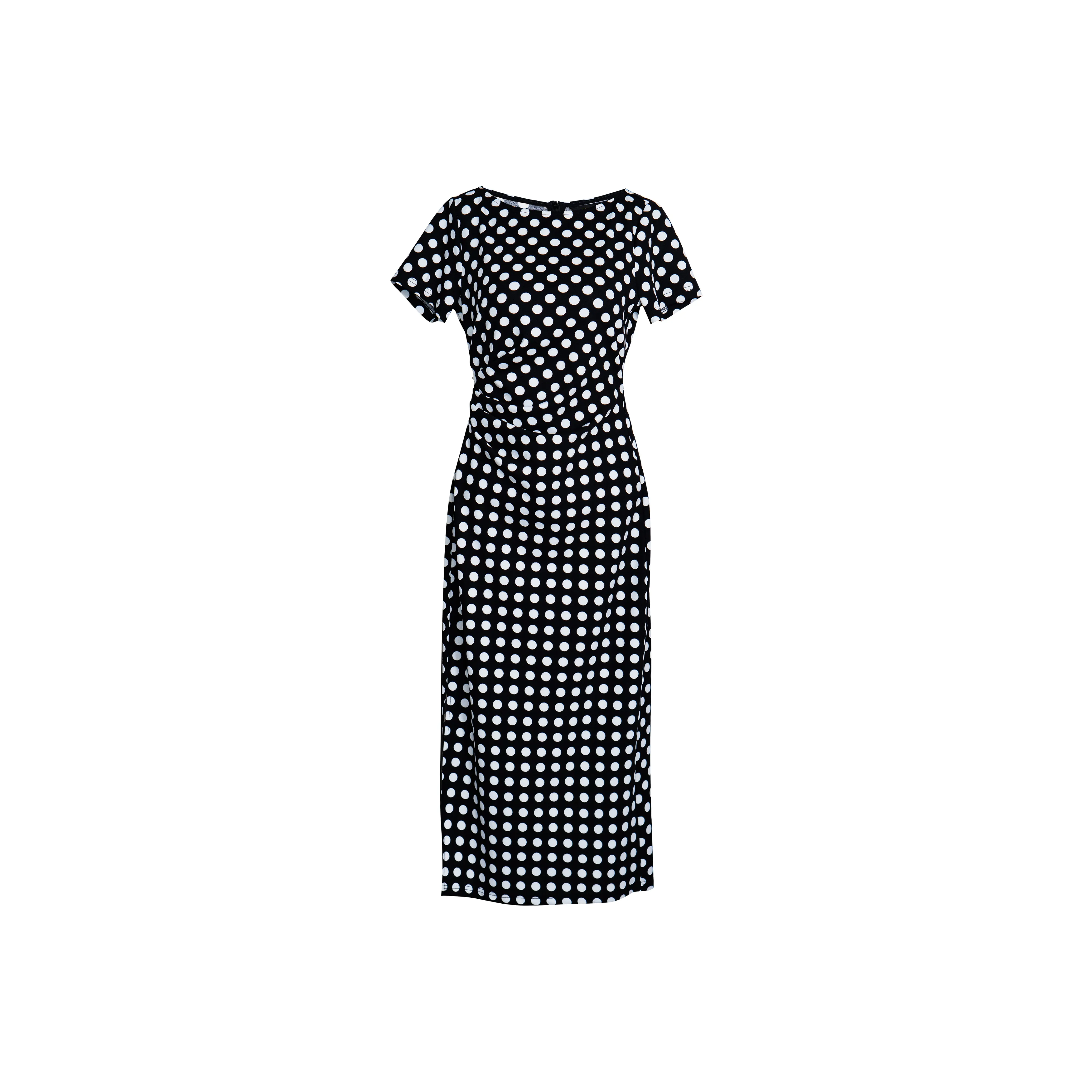 ROEYSHOUSE Короткое платье с короткими рукавами женское черное