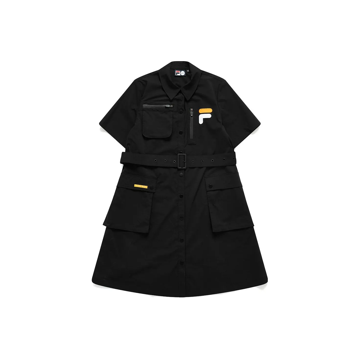 FILA FUSION Short Sleeved Dress Women's Pitch Black