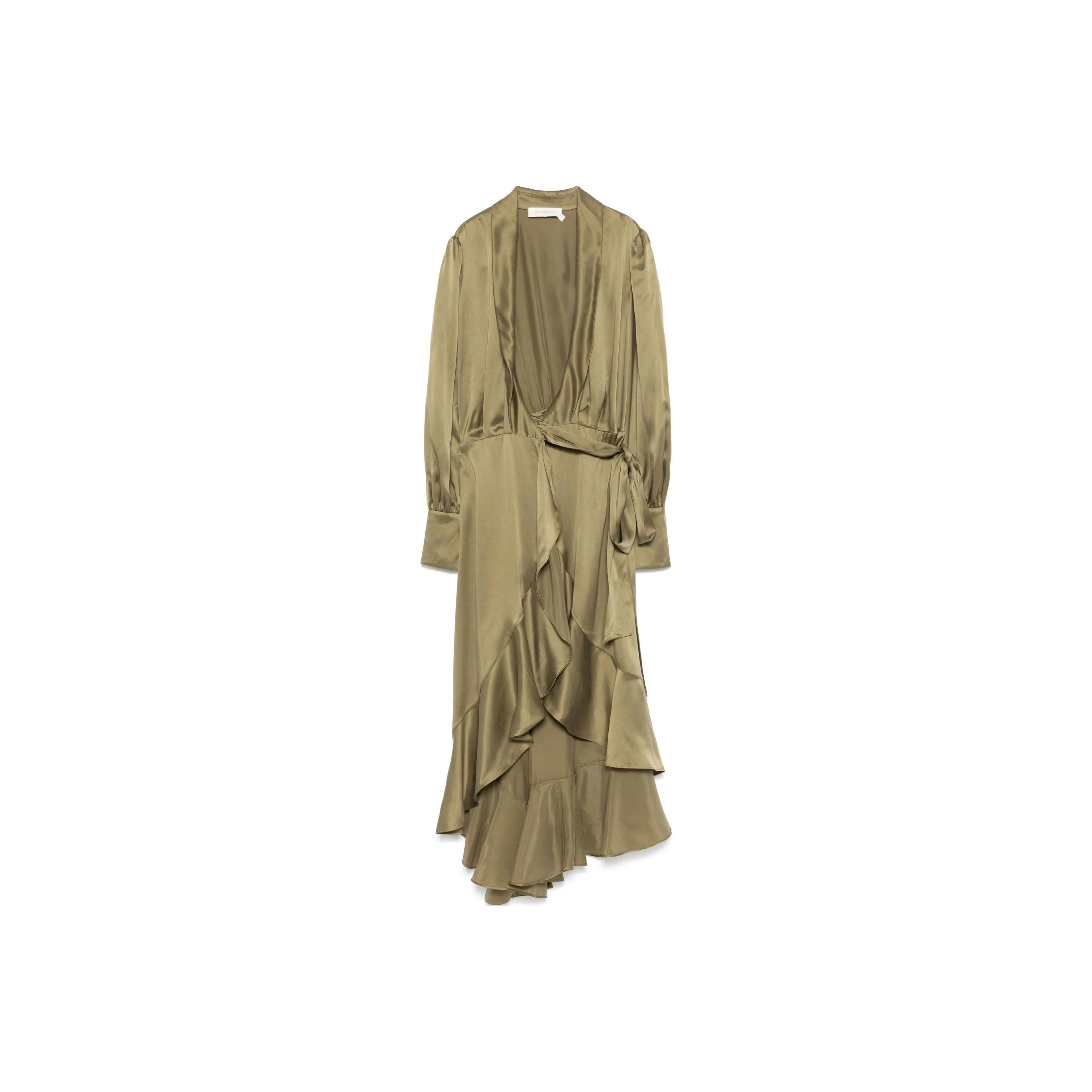 Zimmermann Wrap Silk Midi Dress