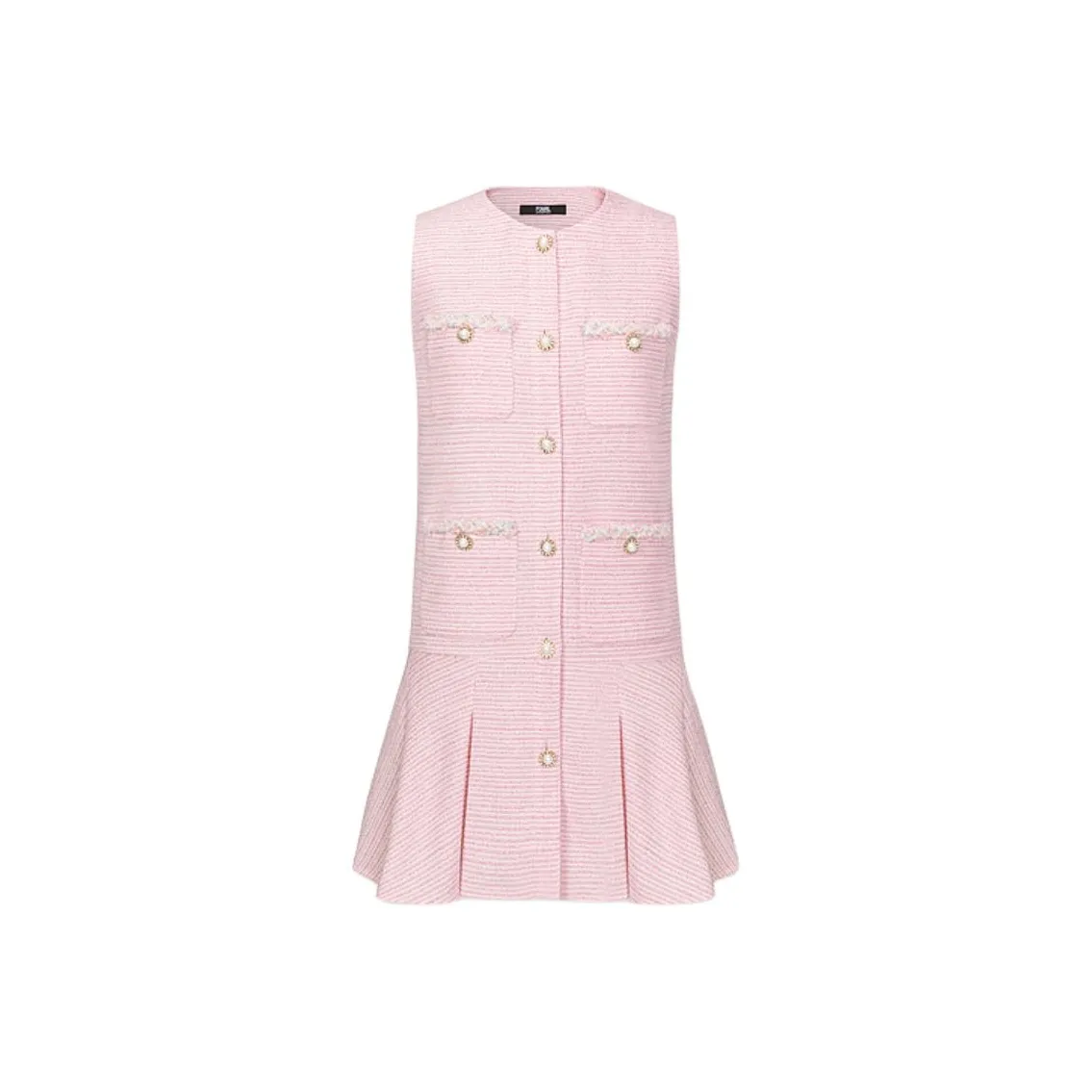 KARL LAGERFELD Без рукавов Платье Женское Розовое