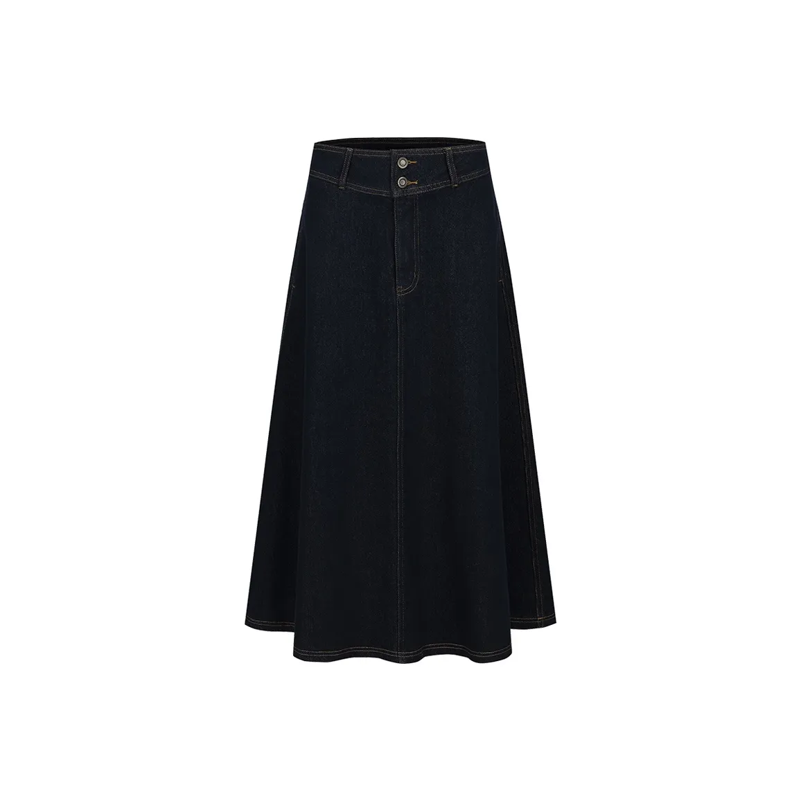 URBAN REVIVO Деним Длинная Юбка Женская Синяя