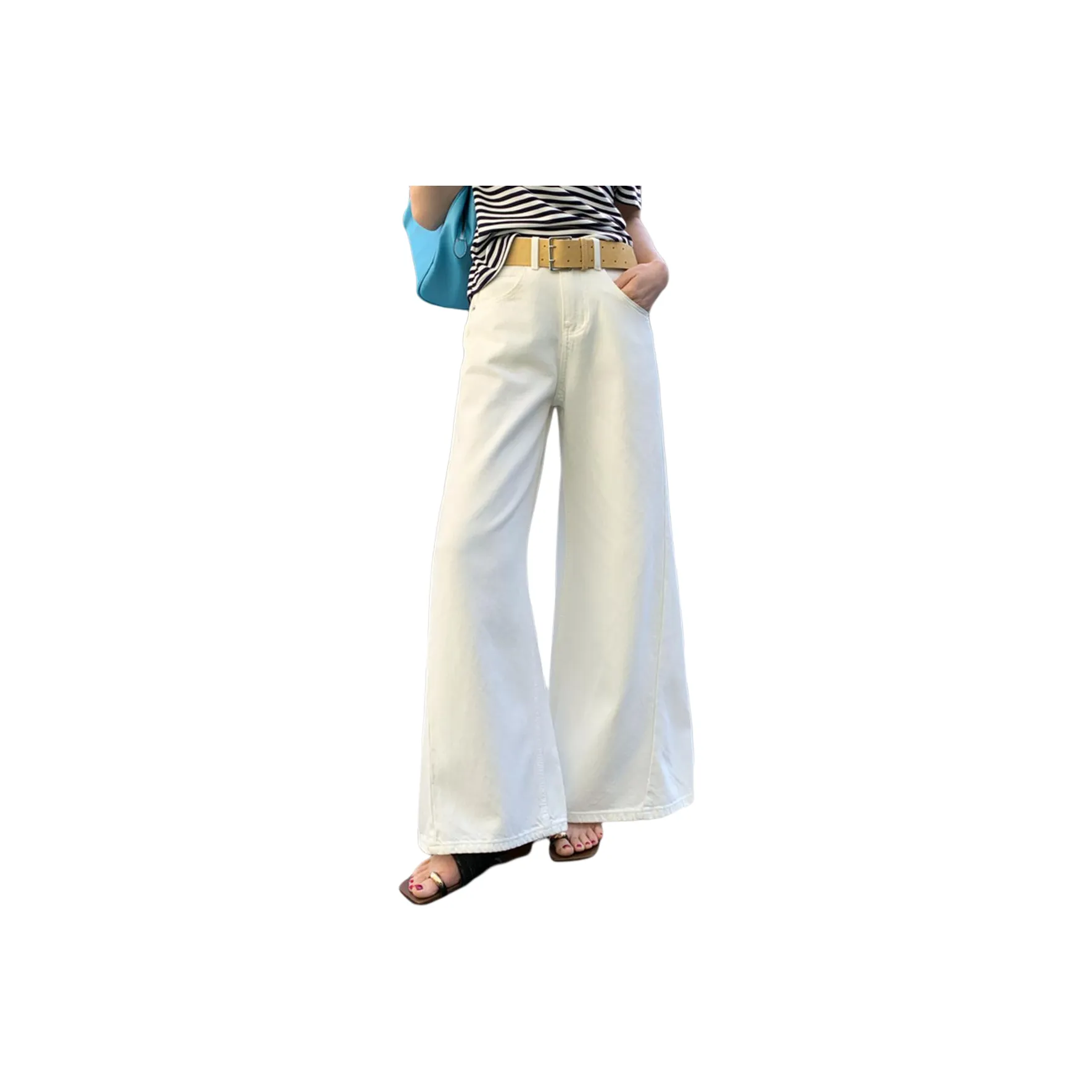 NANING 9 Белый Женские Джинсы