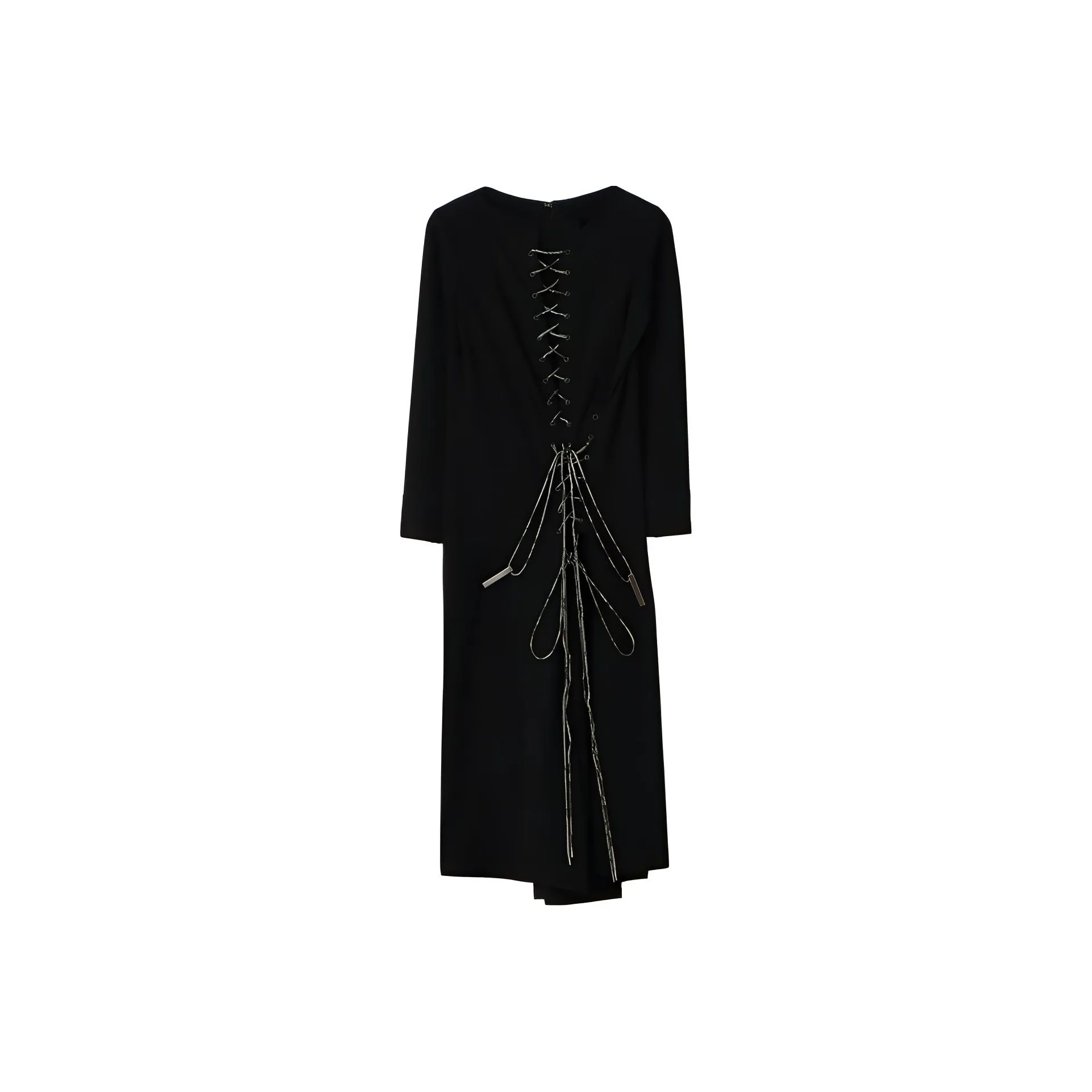 Yohji Yamamoto Short Sleeved Dresses Women's Black