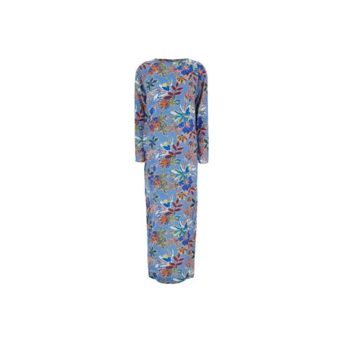 MOMONI Blue Женские Длинные Платья с Рукавами