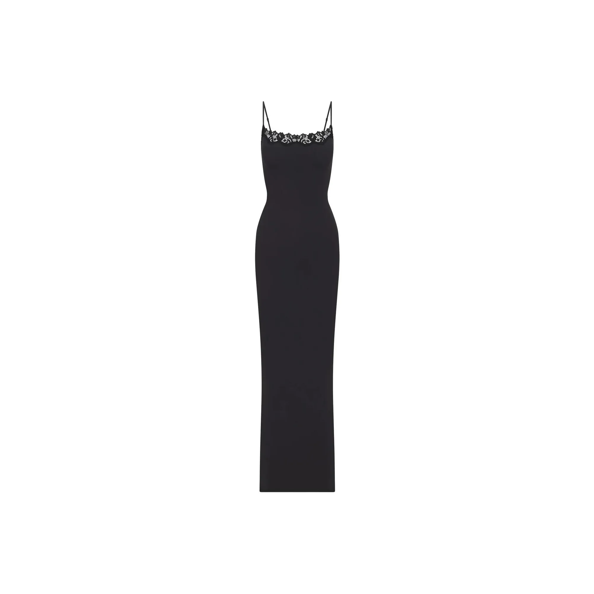 SKIMS FITS EVERYBODY LACE LONG SLIP DRESS Slip Dress Women's ONYX/Onyx