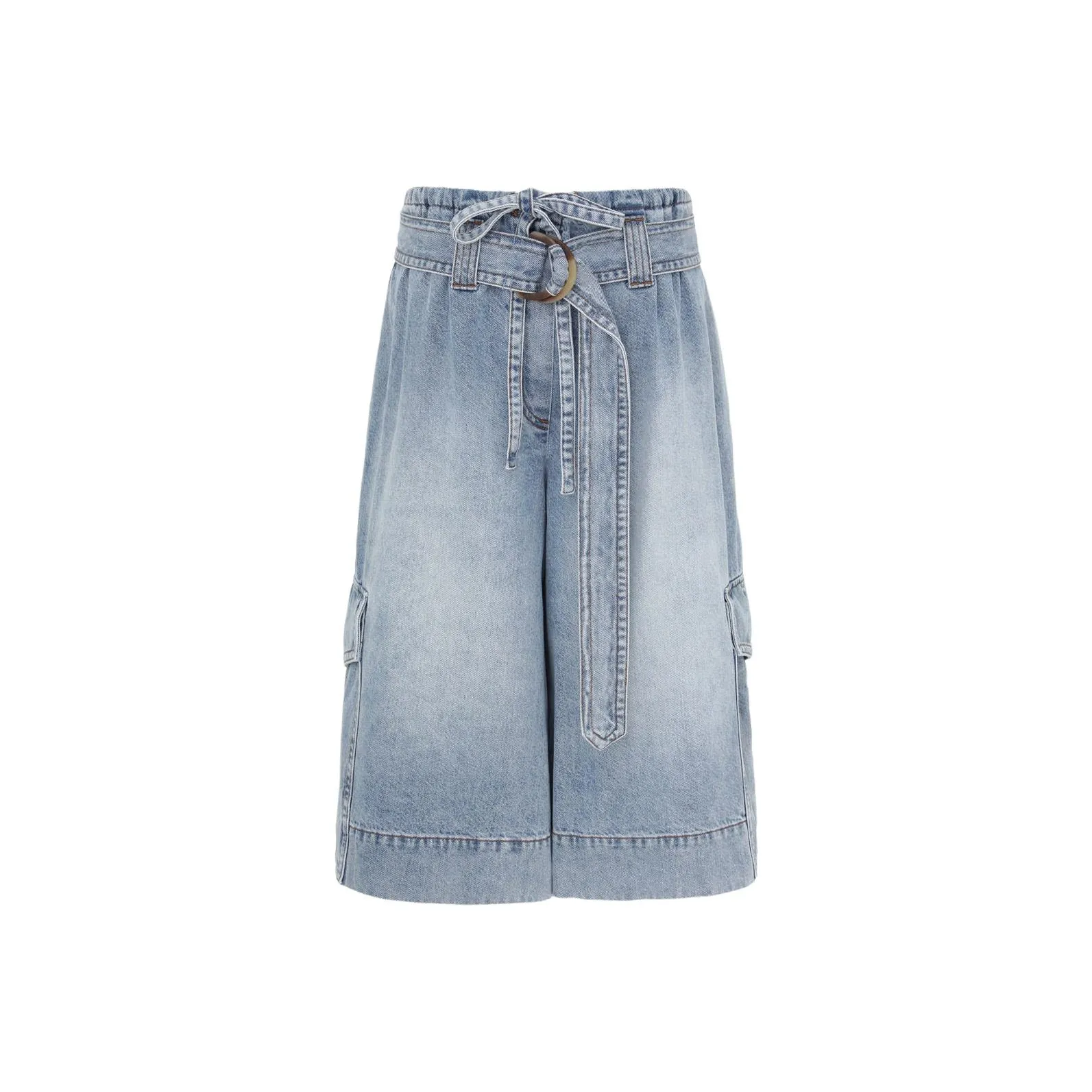 Zimmermann Denim Long Skirts Women's Blue