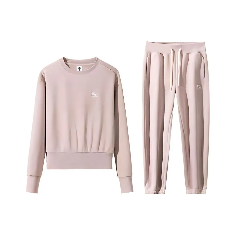 Anta Life Collection Sweatshirt Set Women's Morandi Pink