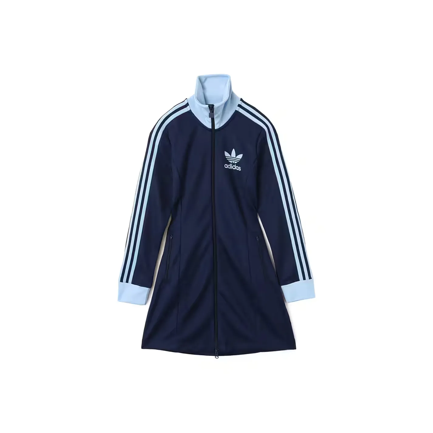 Adidas Originals ADICOLOR3 Stripes SS25 Long Sleeved Dress Women's Midnight Indigo