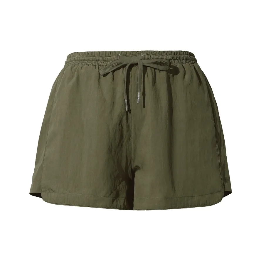 THE SEA LIFE Повседневные шорты Женские Оливково-зеленый