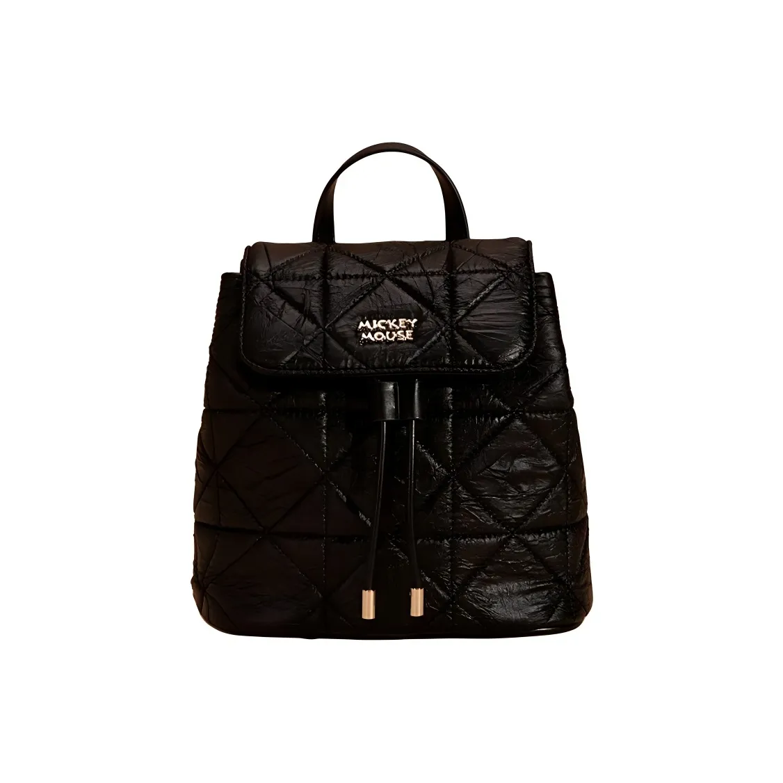 MESUCA Disney/Disney, Collaboration Mickey Series Synthetic Leather Mickey Backpack Women's Black