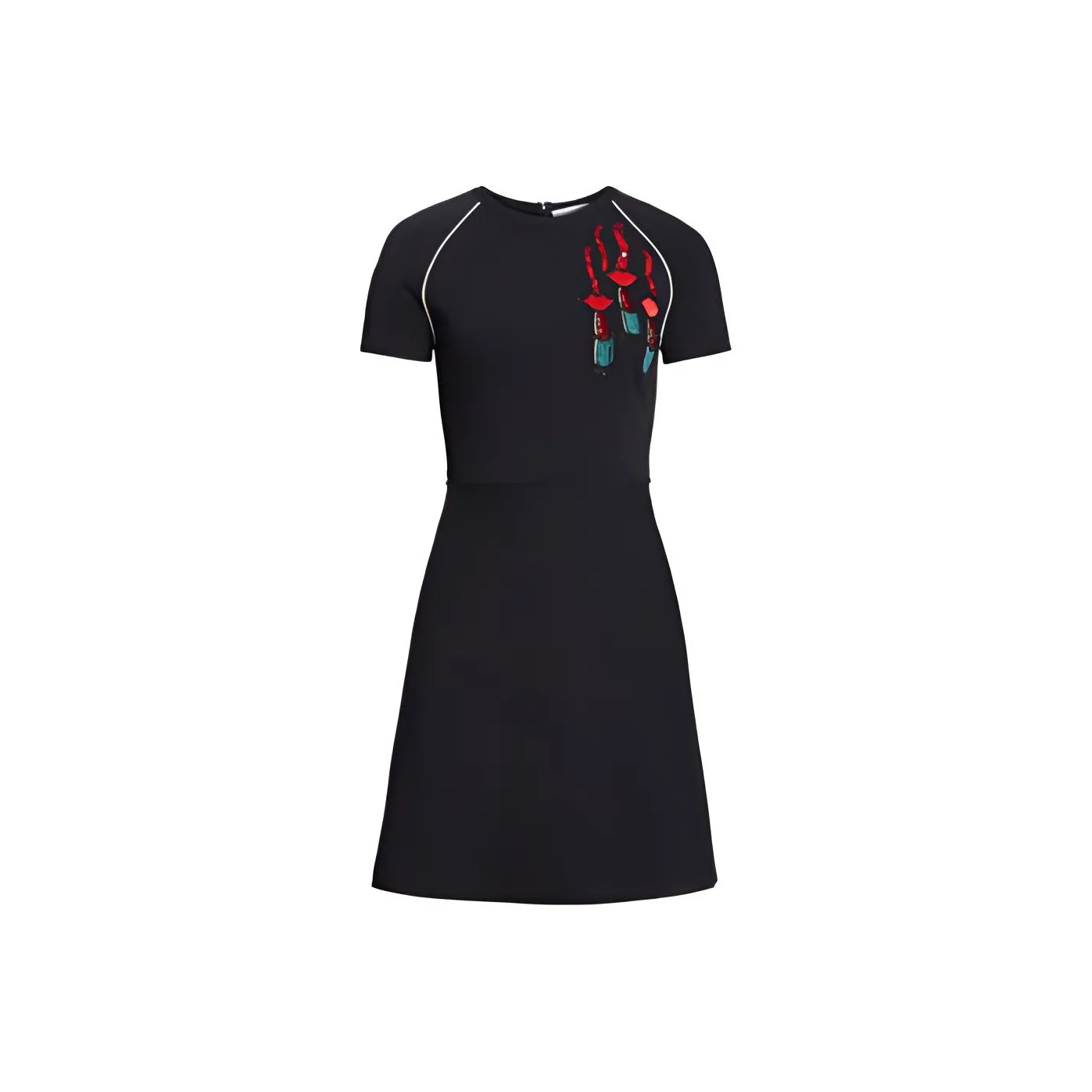 Valentino Short-Sleeved Dresses Women's Black