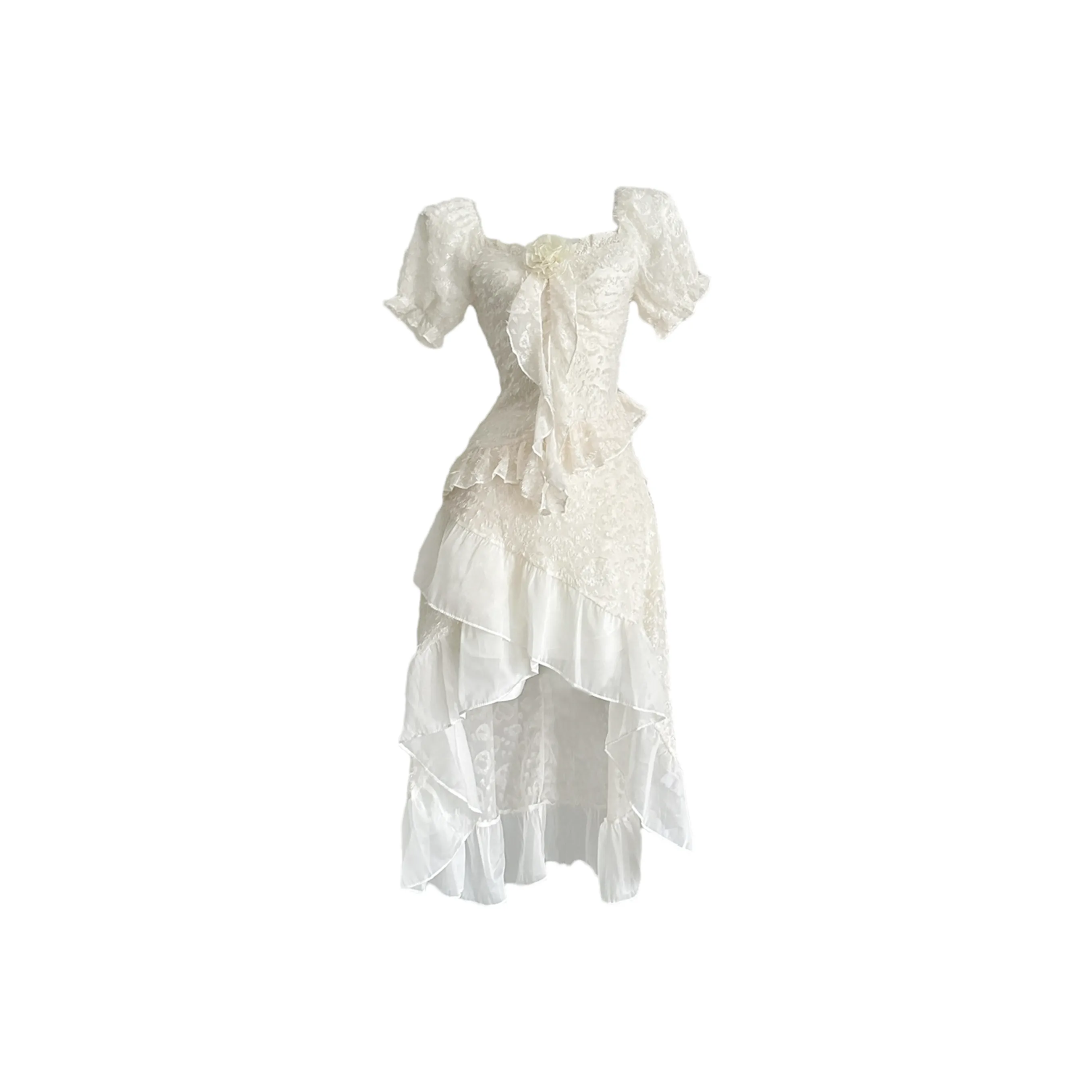 Nooidea Official Short Sleeved Dress Women's Apricot