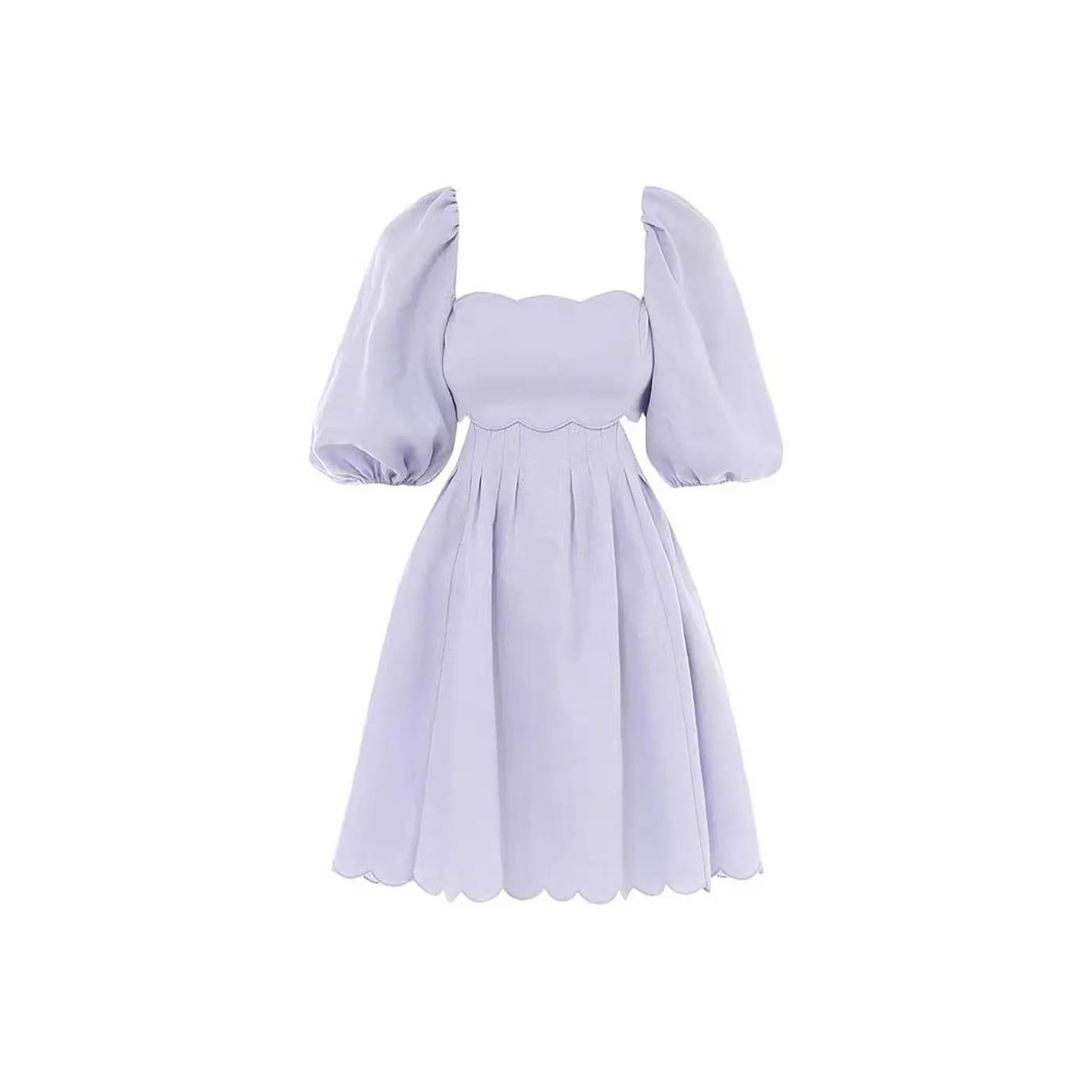 LEMON FAIRY Короткий рукав Платье Женское Фиолетовое