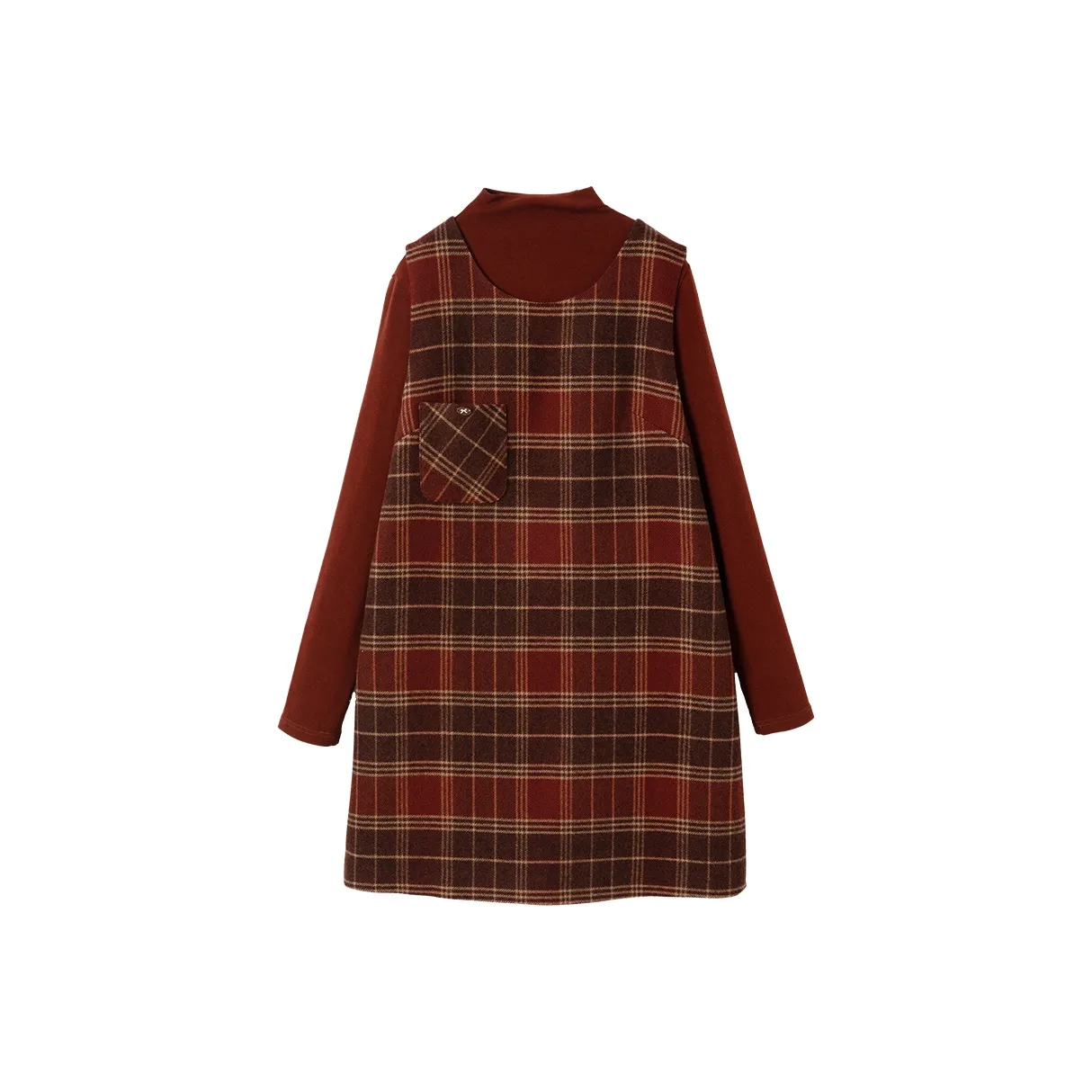 XIANGYING Длинное платье с длинными рукавами женское красное