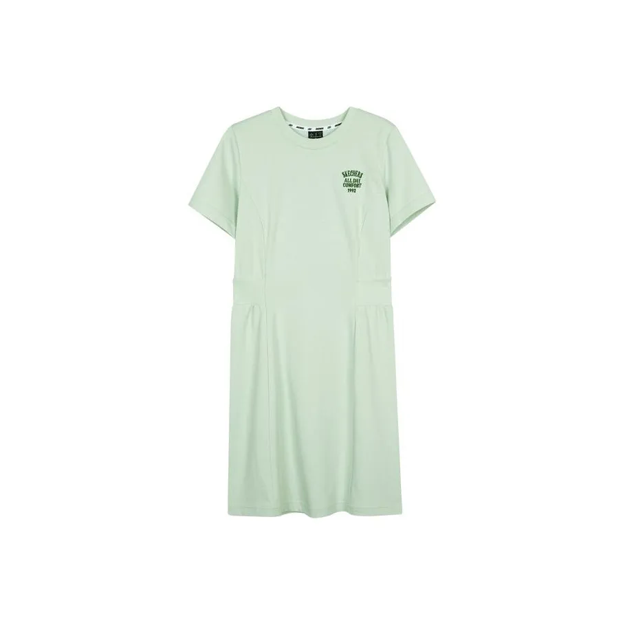 Skechers Short Sleeved Dress Women's Lily Green