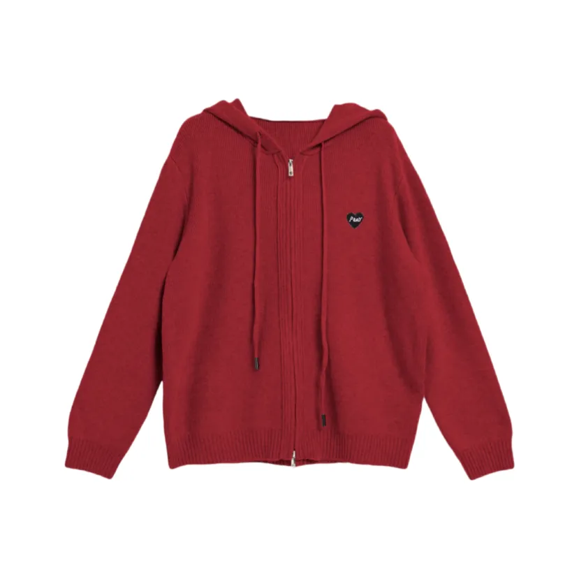 EVPGB Casual Suit Women's Red Sweater+Green Jeans