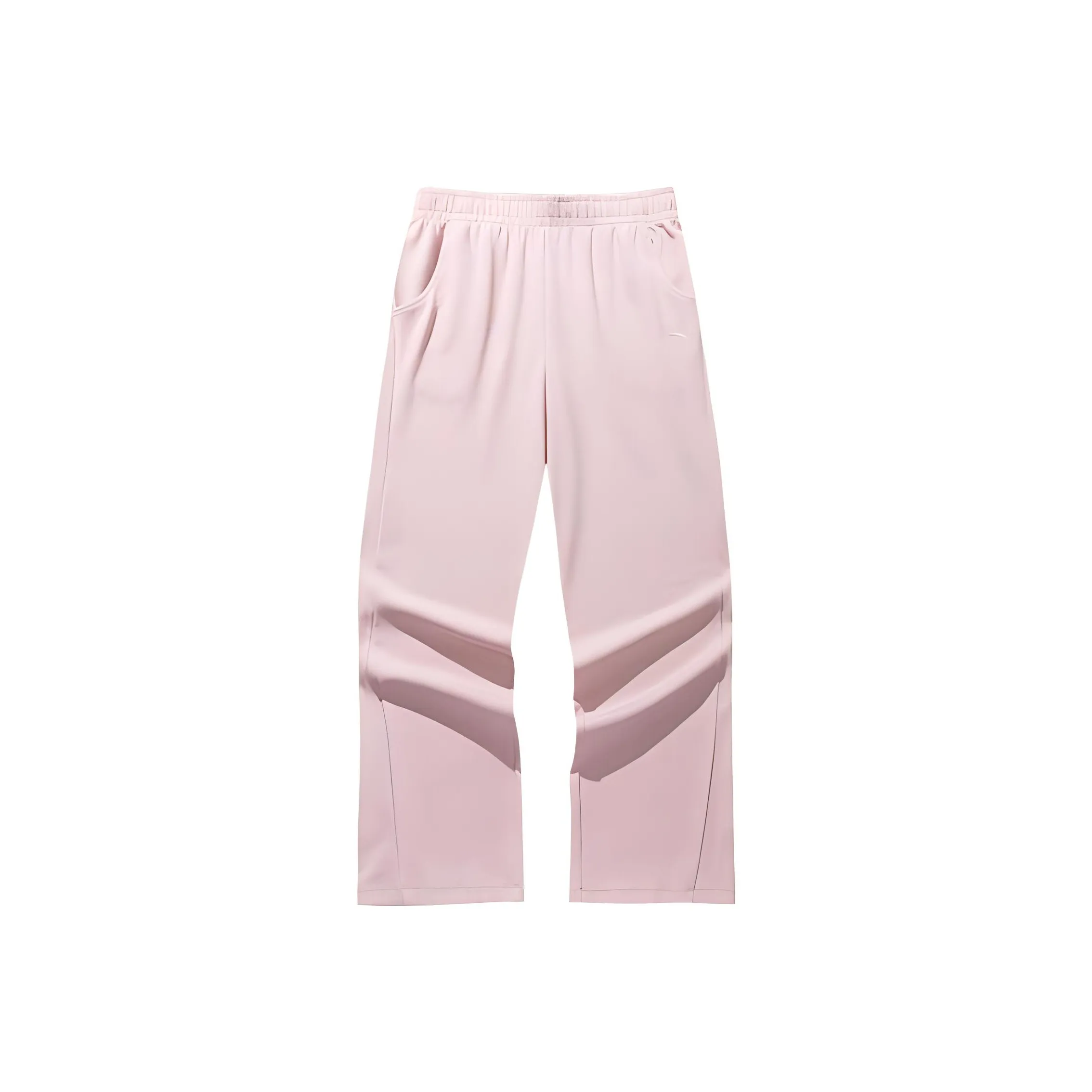 ANTA Variety Training Collection Knitted Sweatpants Women's Soft And Tender Pink