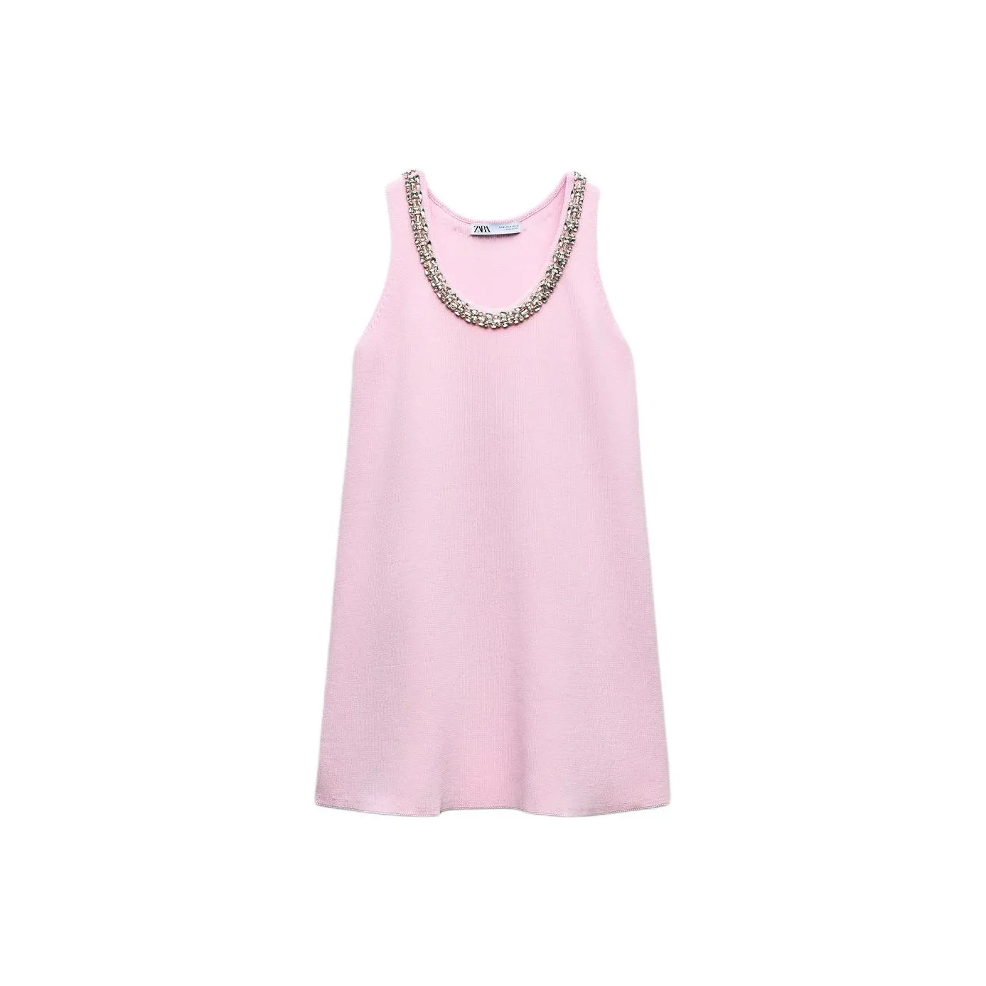 ZARA Sleeveless Dress Women's Pink