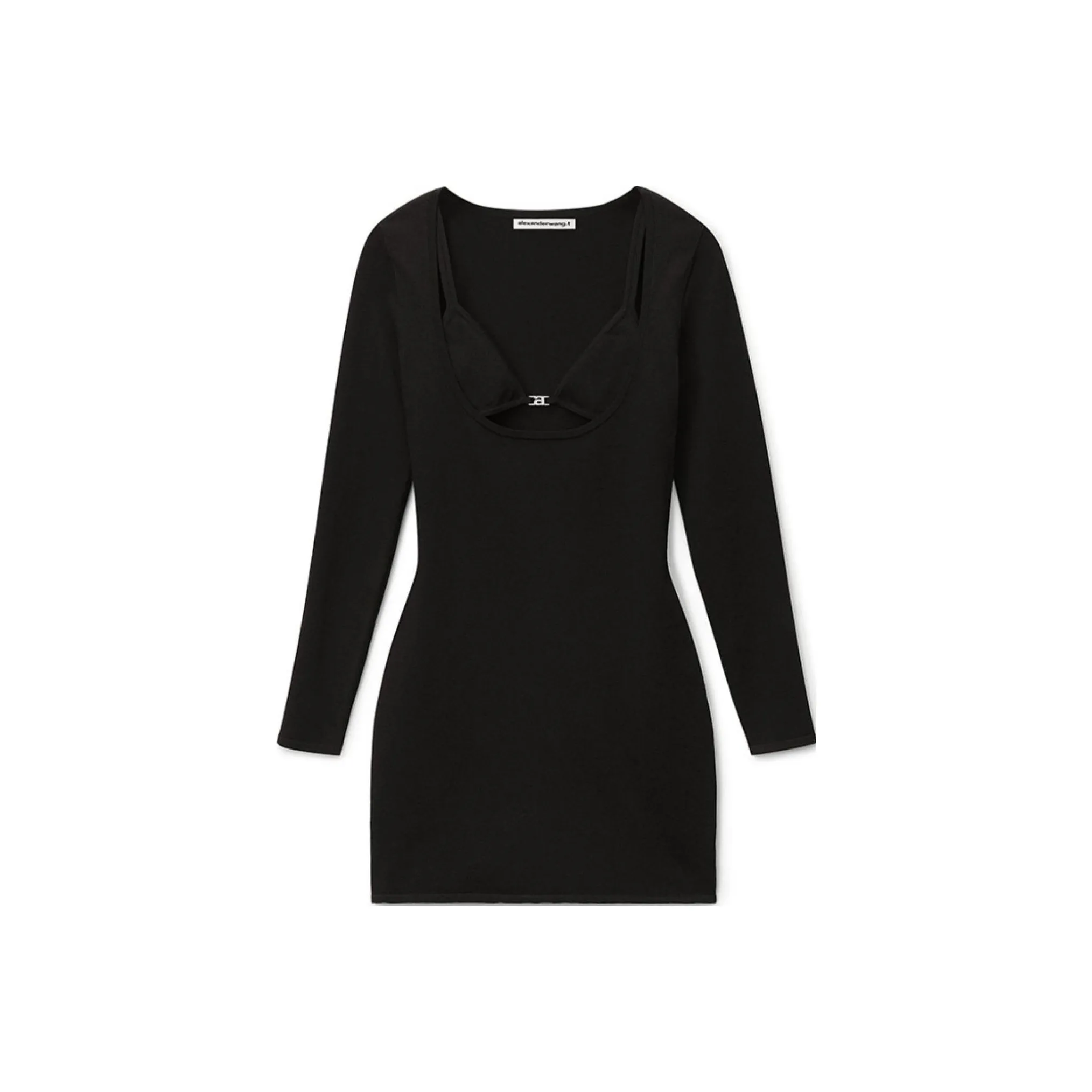 Alexander Wang Длинное платье с длинными рукавами женское