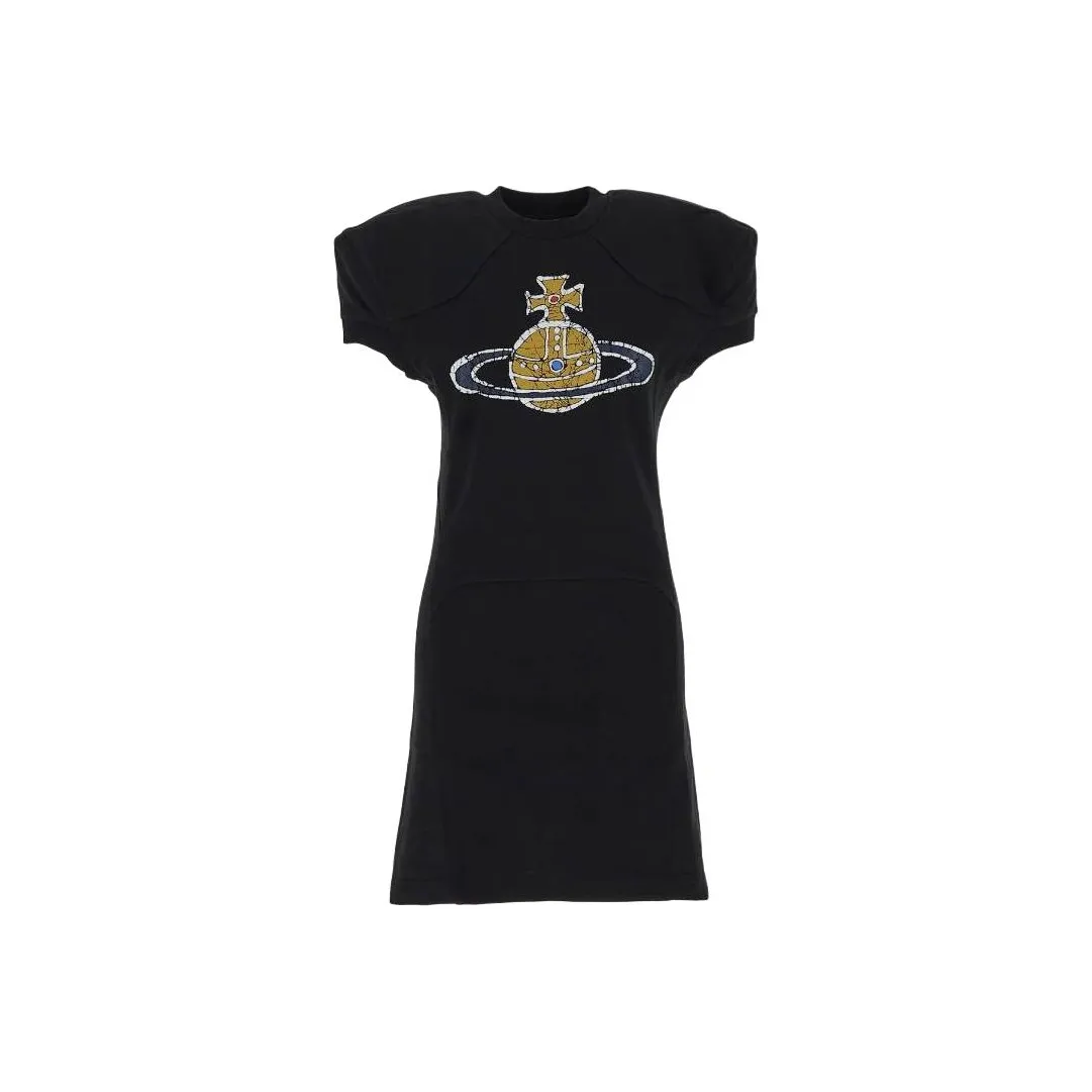Vivienne Westwood Short Sleeved Dress Women's Black