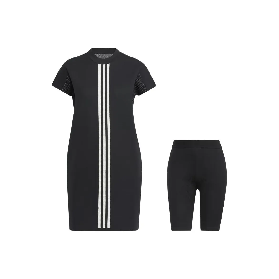 Adidas Short Sleeved Dresses Women's Set Black