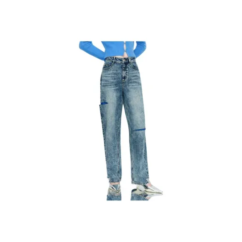 GIVH SHYH Синие Женские Джинсы