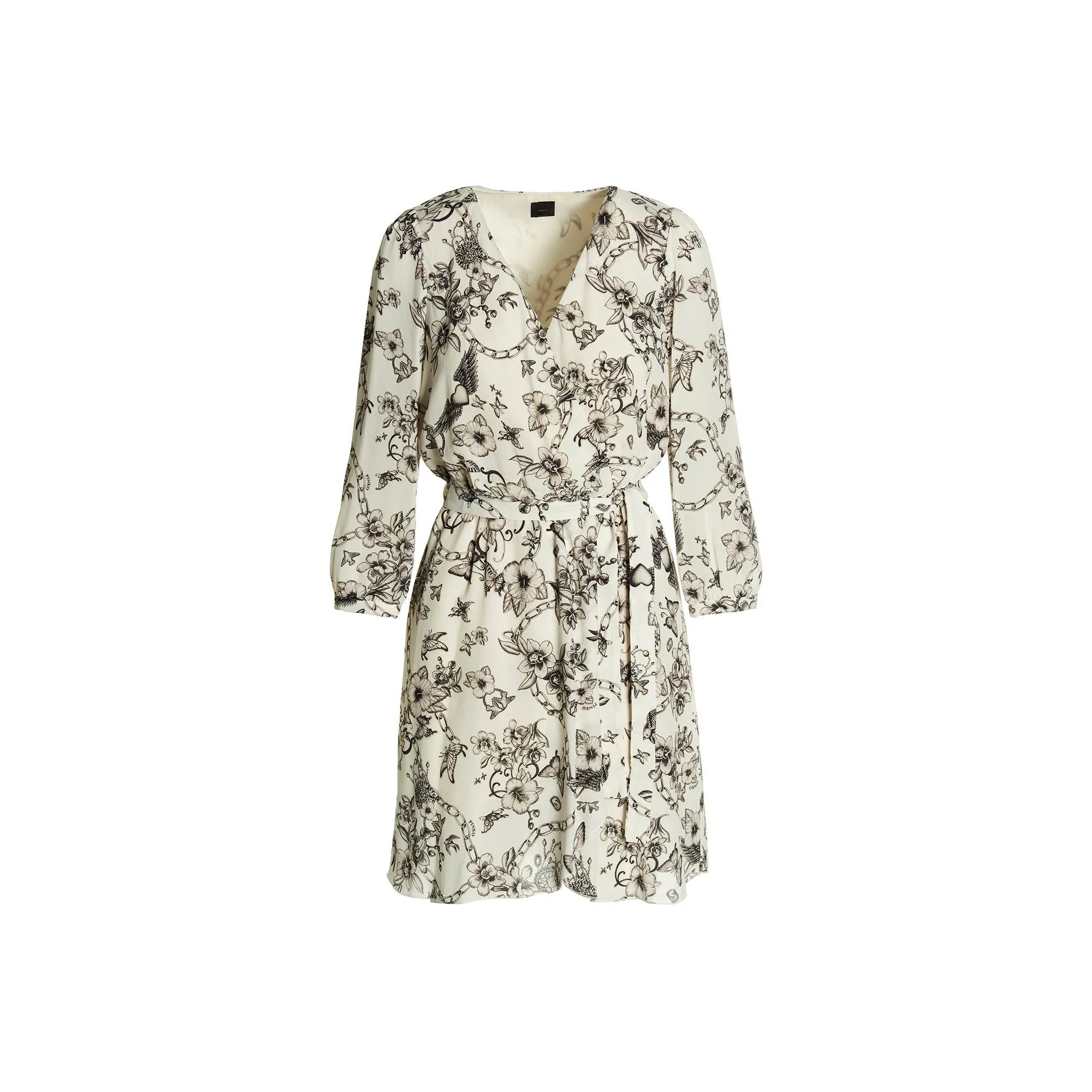 PINKO Tattoo print Wrap Minidress