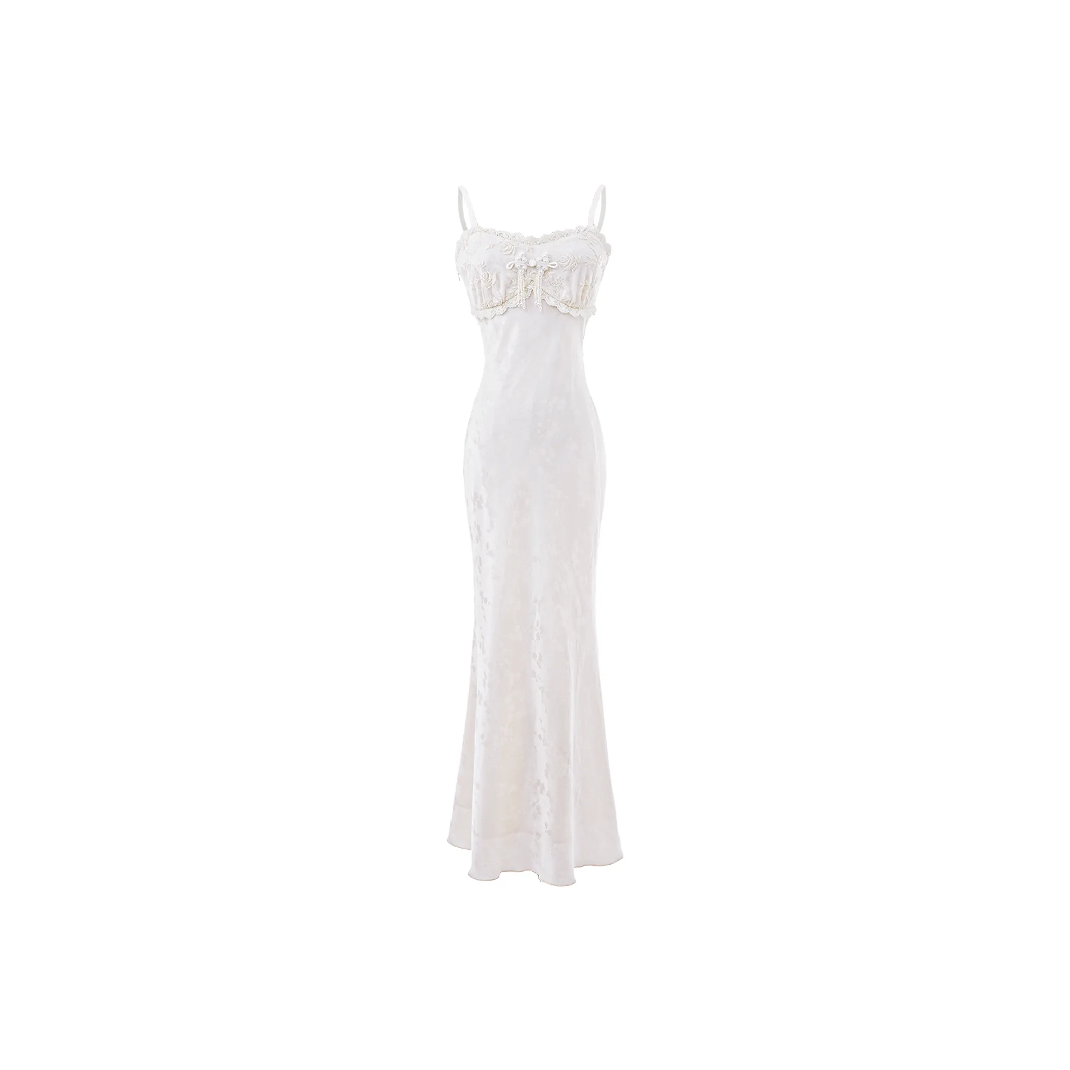 Blovelan Slip Dress Women's Pearl White