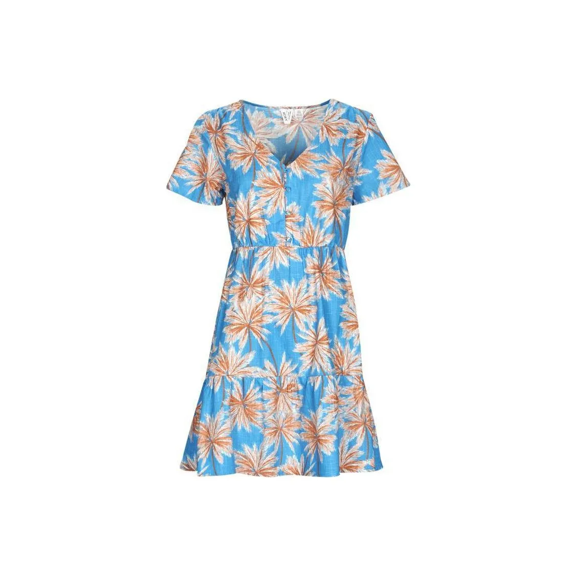 ROXY Short Sleeved Dress Women's Blue