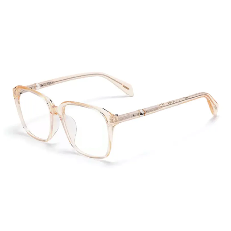 Fakeme Пластина Нерегулярная форма Оправы для очков Unisex Light Желтый