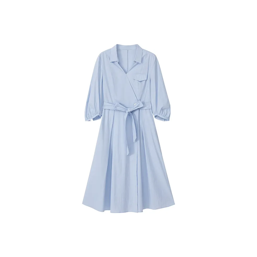 Katie Ermilio Short Sleeved Dress Women's Blue