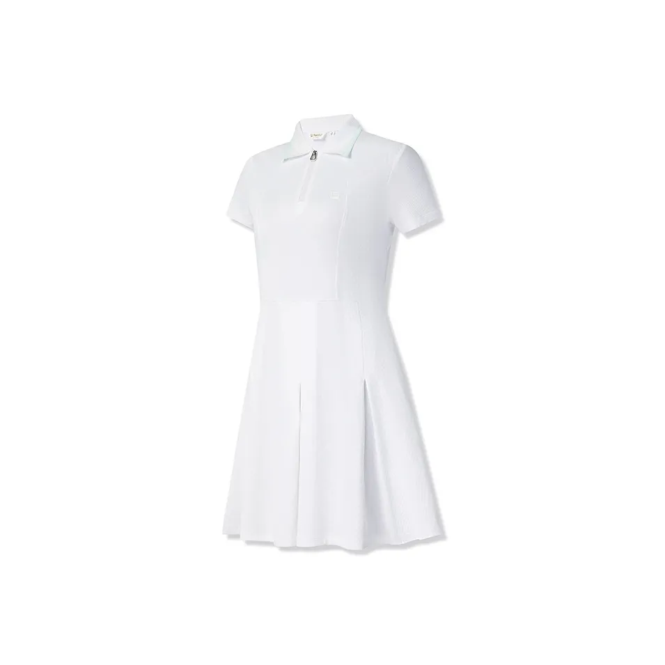 FILA Golf Series Short Sleeved Dress Women's Jade White WT