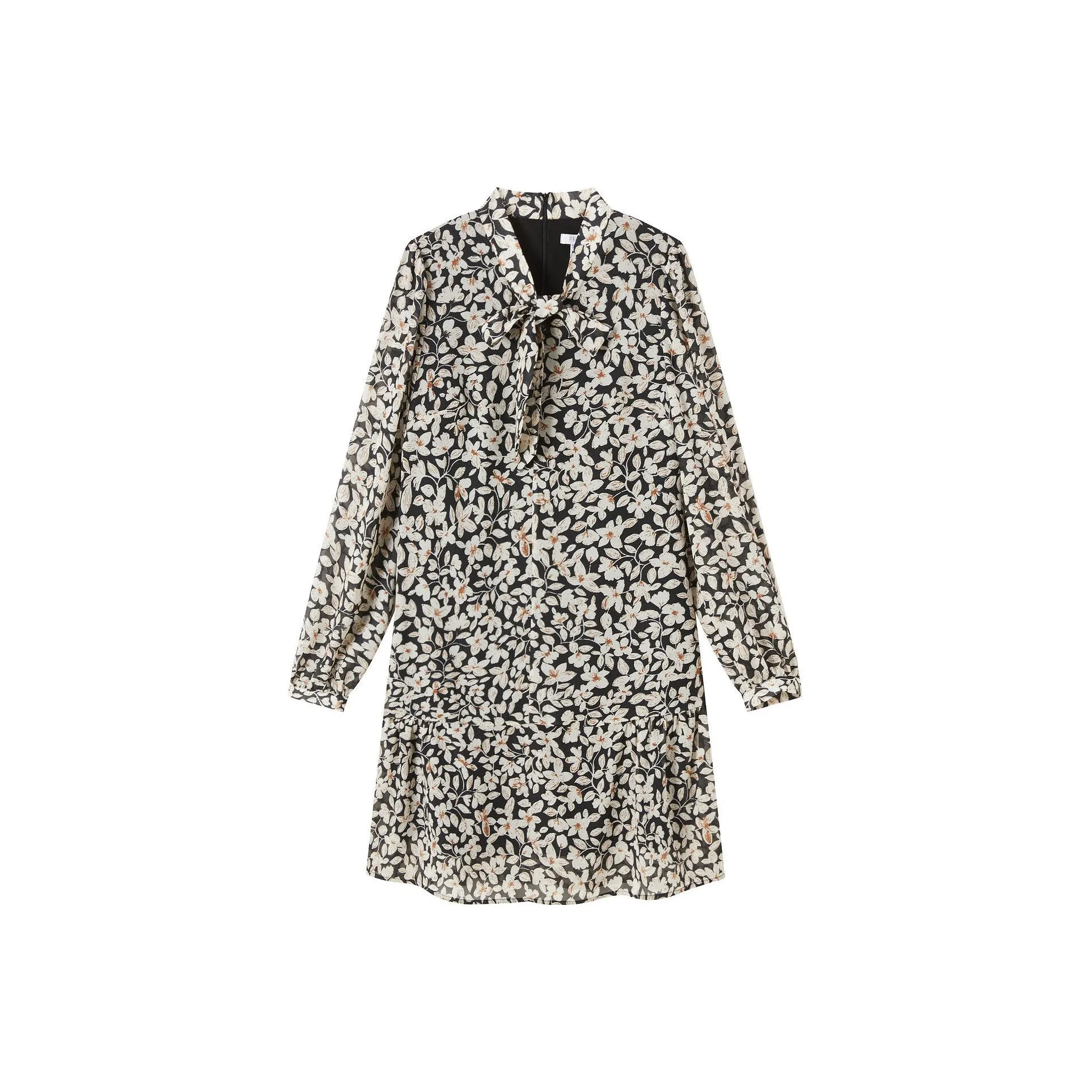 FINITY Long Sleeved Dresses Women's Black With Print