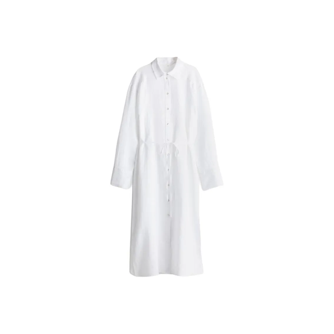 H&M Long Sleeved Dress Women's White
