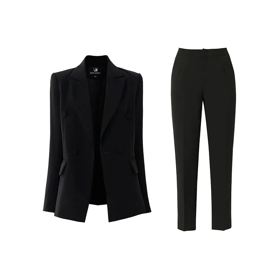 SOON FLOWER Повседневный костюм женский черный